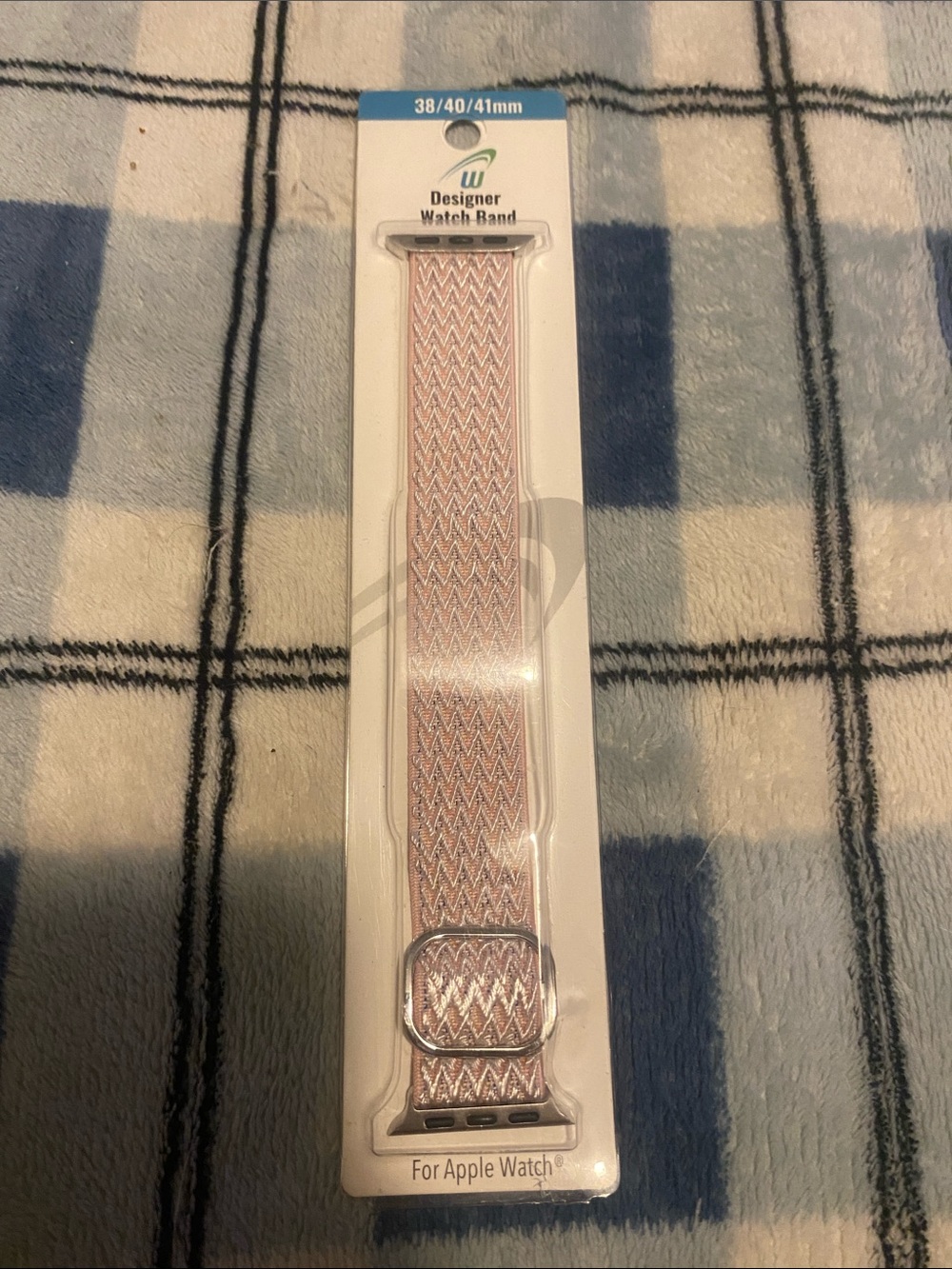 Designer Pink Woven Elastic Watch Band for Apple Watch (38/40/41mm)